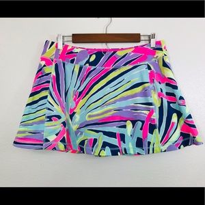 Lilly Pulitzer Luxletic Aila Skort Sea Dreamin, L
